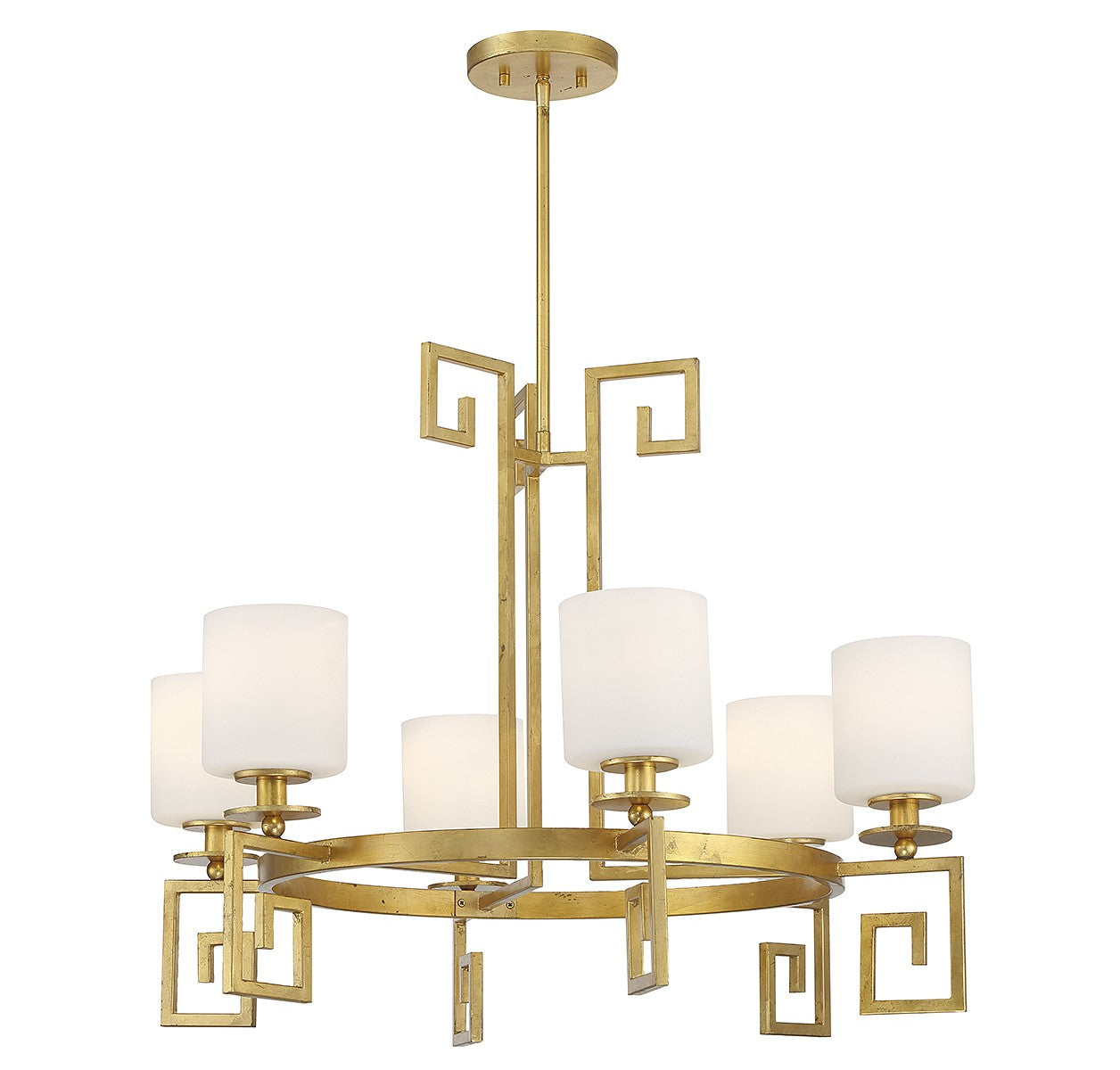 Savoy House - 1-2304-6-260 - Six Light Chandelier - Quatrain - True Gold