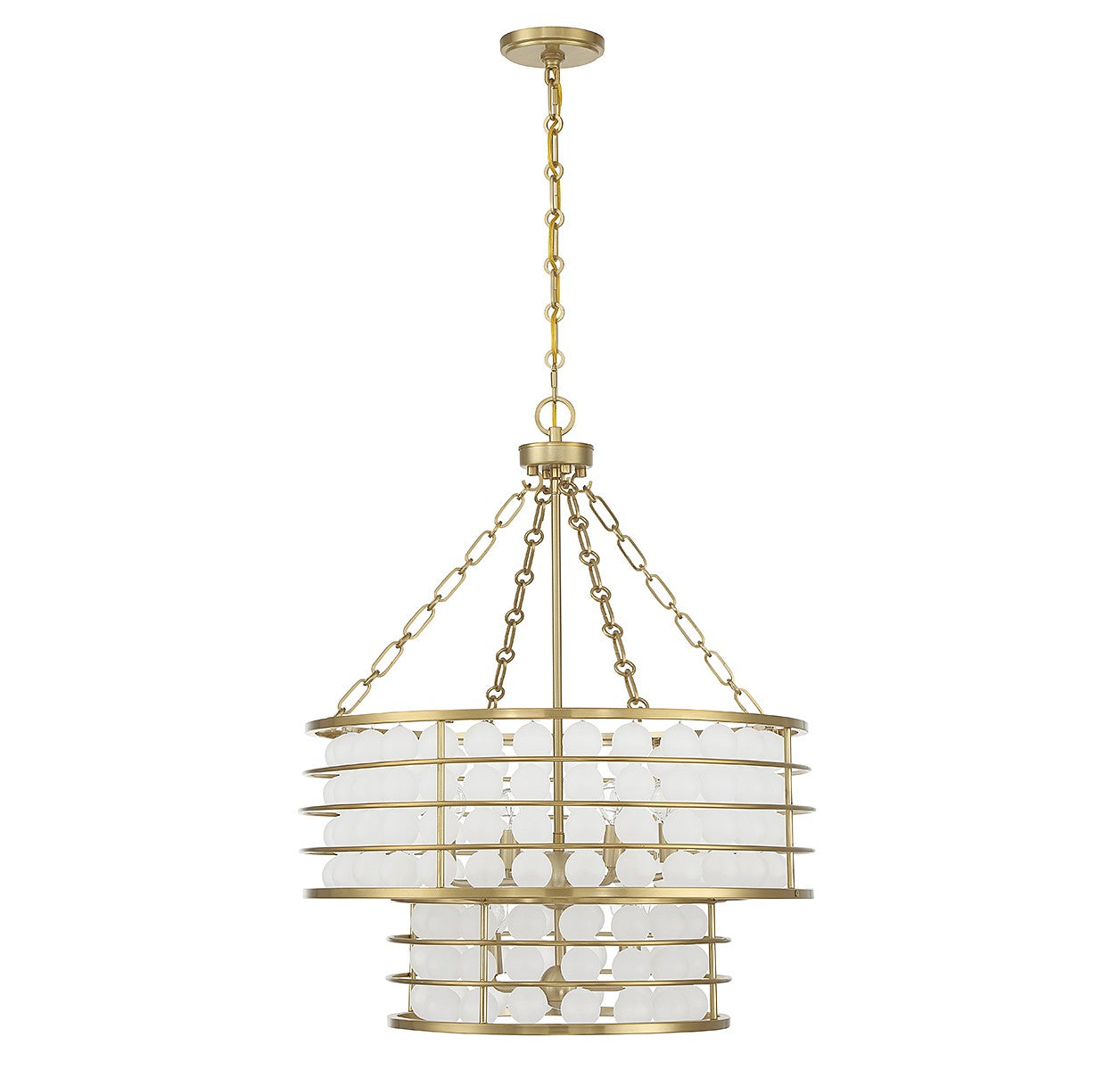 Savoy House - 1-3364-6-322 - Six Light Chandelier - Byron - Warm Brass