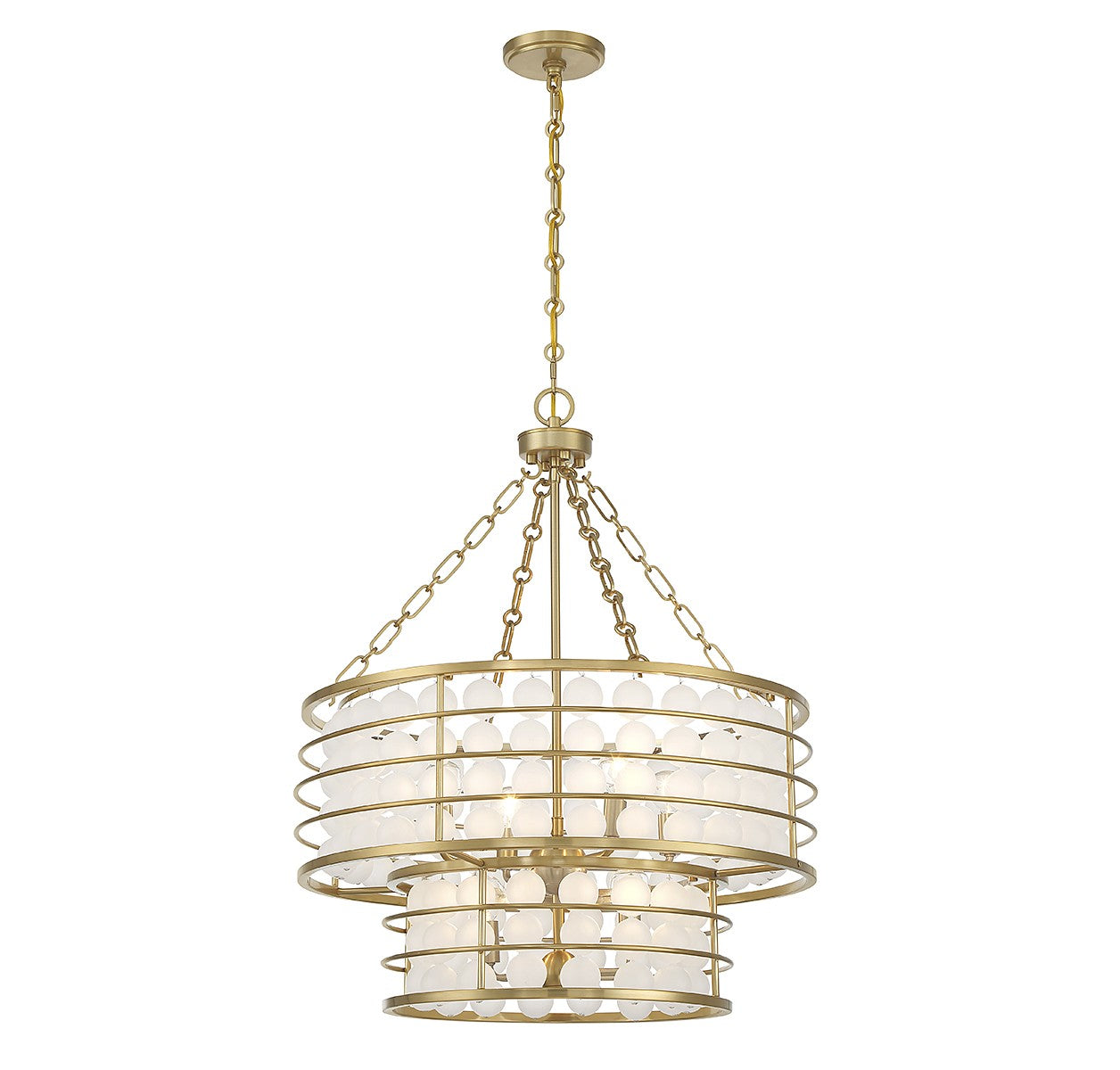 Savoy House - 1-3364-6-322 - Six Light Chandelier - Byron - Warm Brass