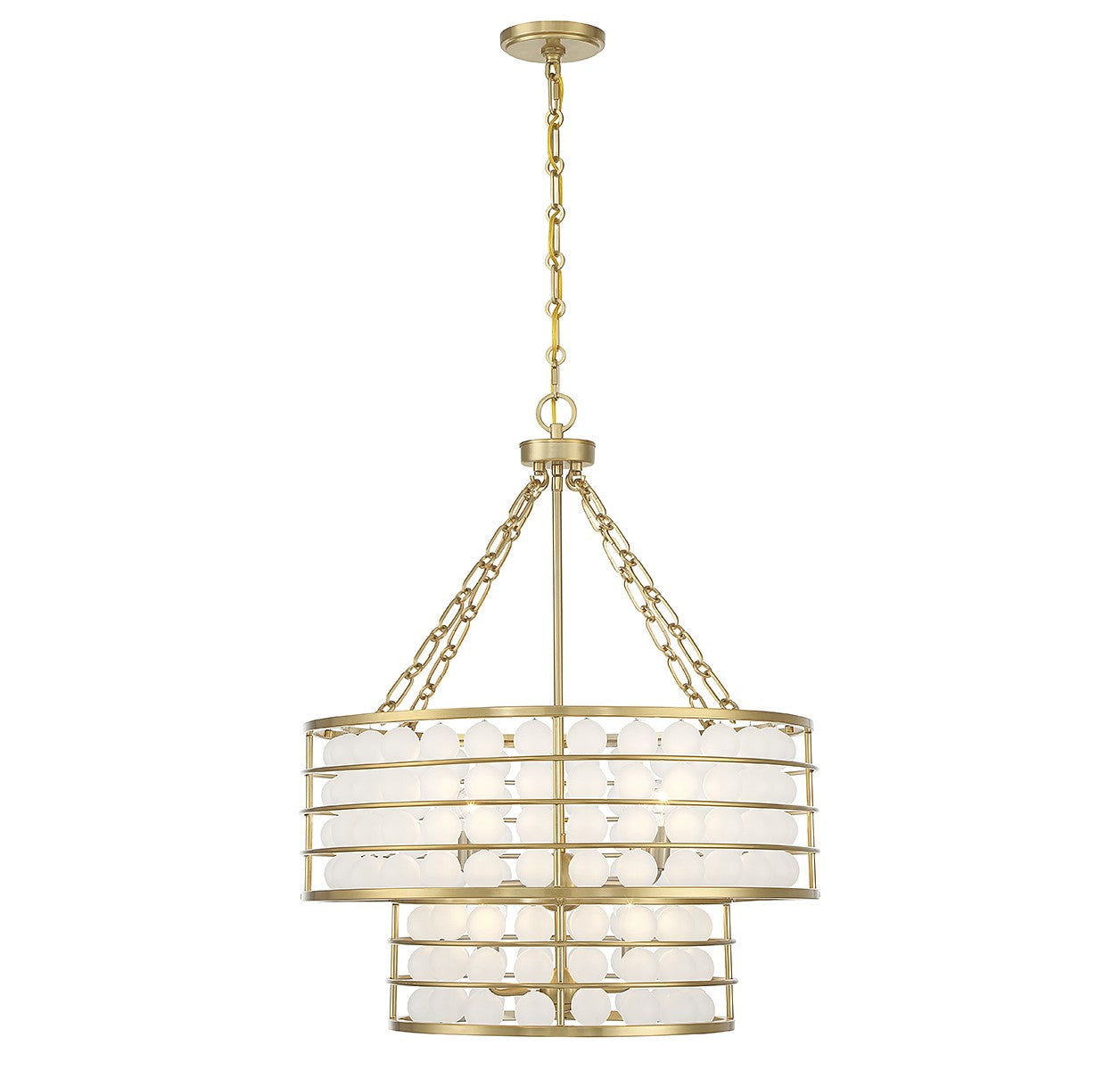 Savoy House - 1-3364-6-322 - Six Light Chandelier - Byron - Warm Brass