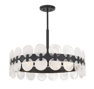 Savoy House - 1-3720-6-89 - Six Light Chandelier - Boca - Matte Black