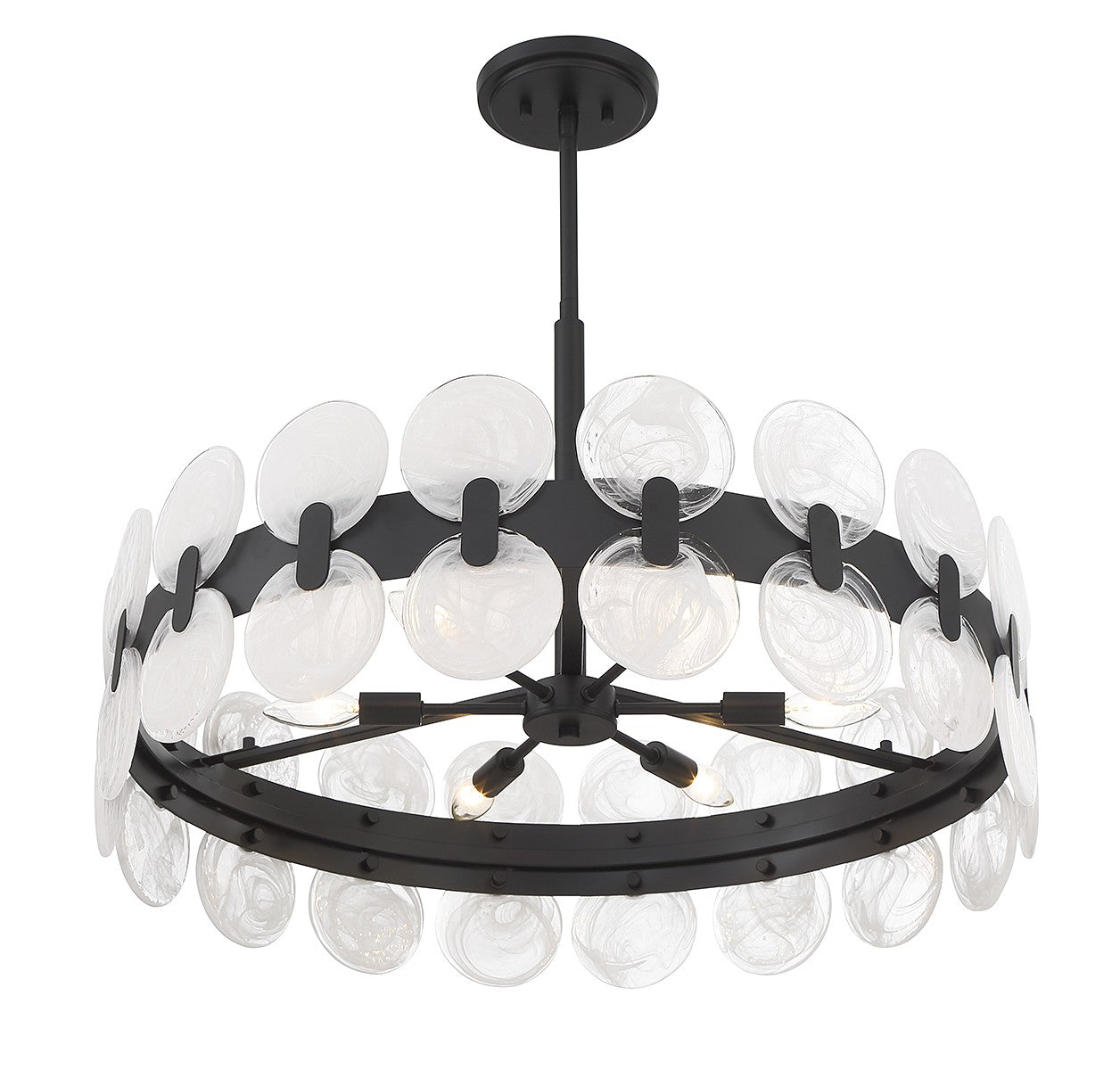 Savoy House - 1-3720-6-89 - Six Light Chandelier - Boca - Matte Black