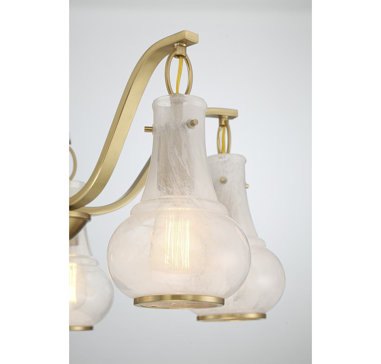 Savoy House - 1-4419-5-322 - Five Light Chandelier - Adams - Warm Brass