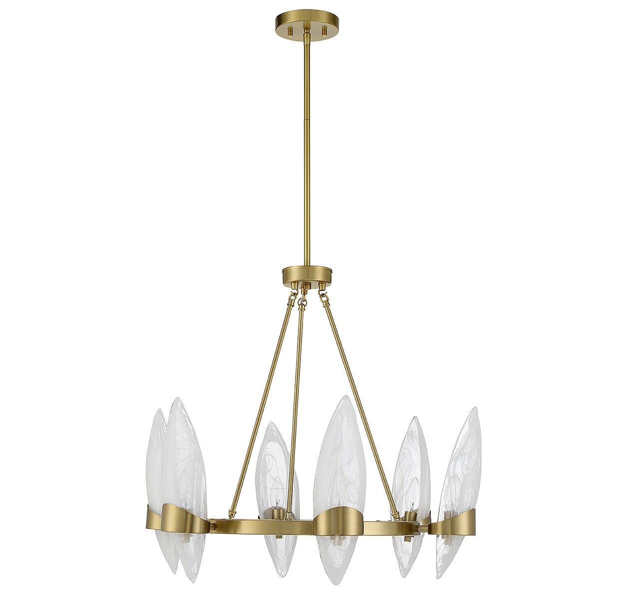 Savoy House - 1-5500-6-322 - Six Light Chandelier - Nouvel - Warm Brass