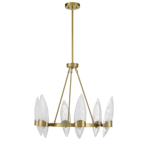 Savoy House - 1-5500-6-322 - Six Light Chandelier - Nouvel - Warm Brass