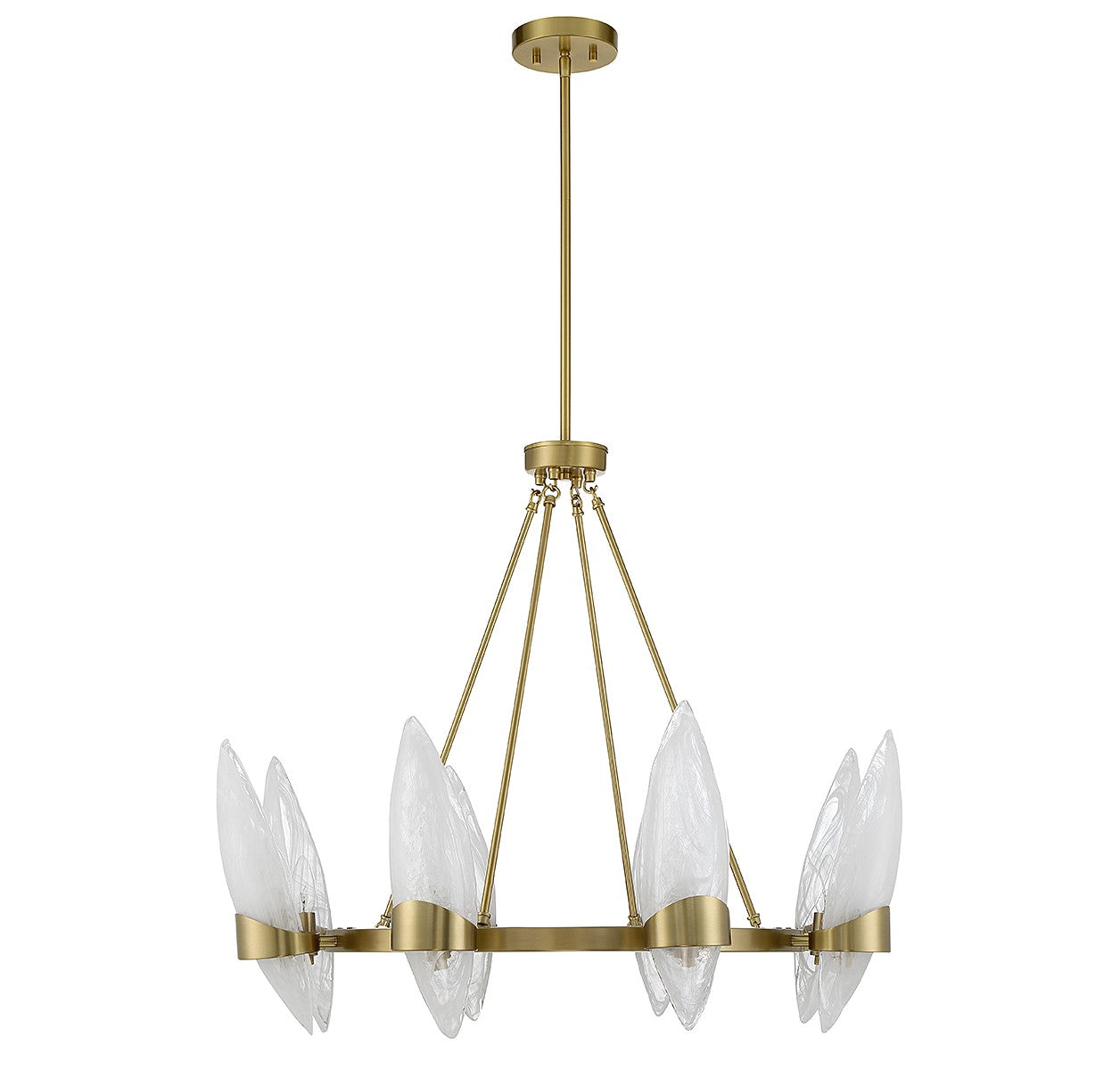 Savoy House - 1-5502-8-322 - Eight Light Chandelier - Nouvel - Warm Brass