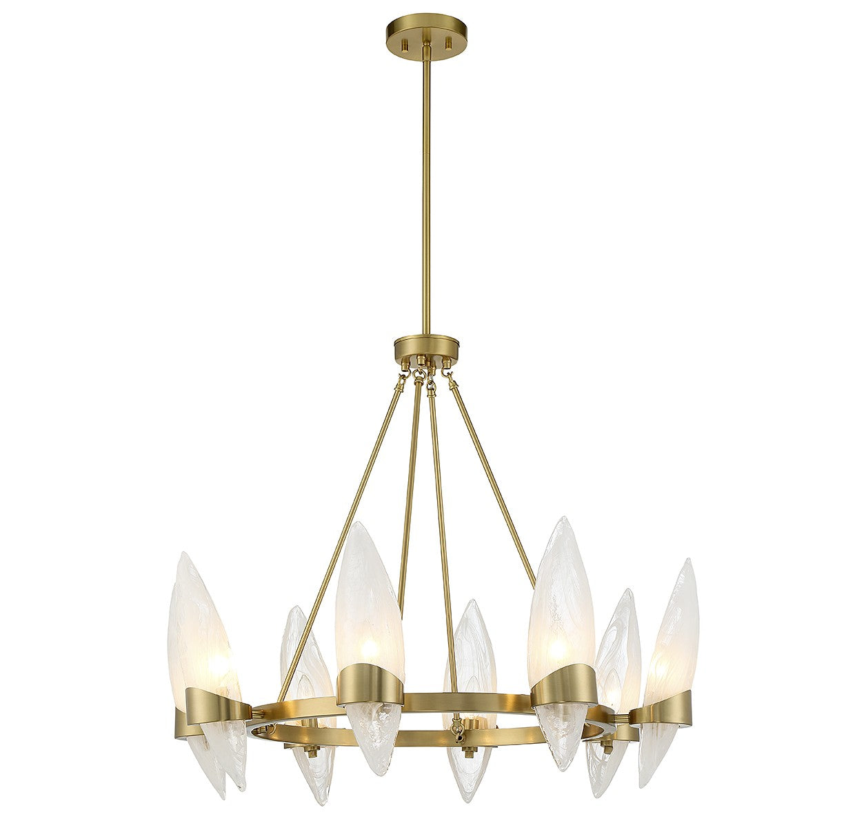 Savoy House - 1-5502-8-322 - Eight Light Chandelier - Nouvel - Warm Brass