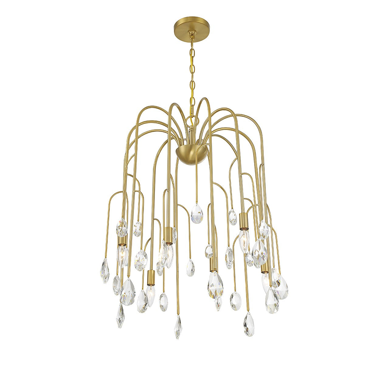 Savoy House - 1-6686-6-127 - Six Light Chandelier - Anholt - Noble Brass