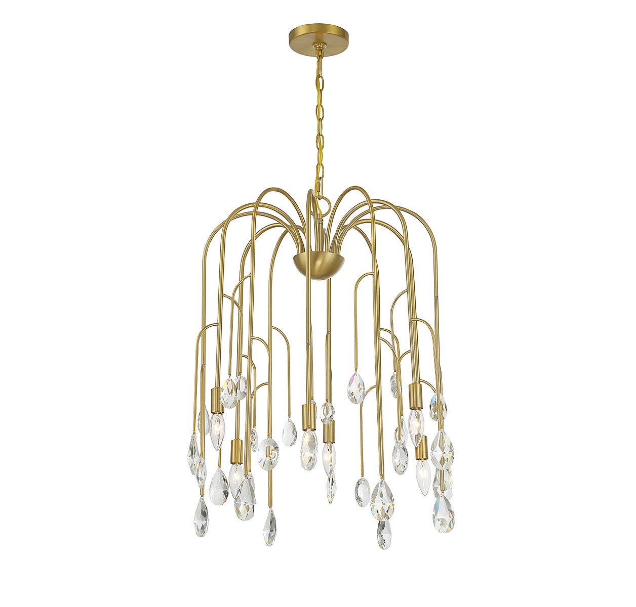 Savoy House - 1-6686-6-127 - Six Light Chandelier - Anholt - Noble Brass