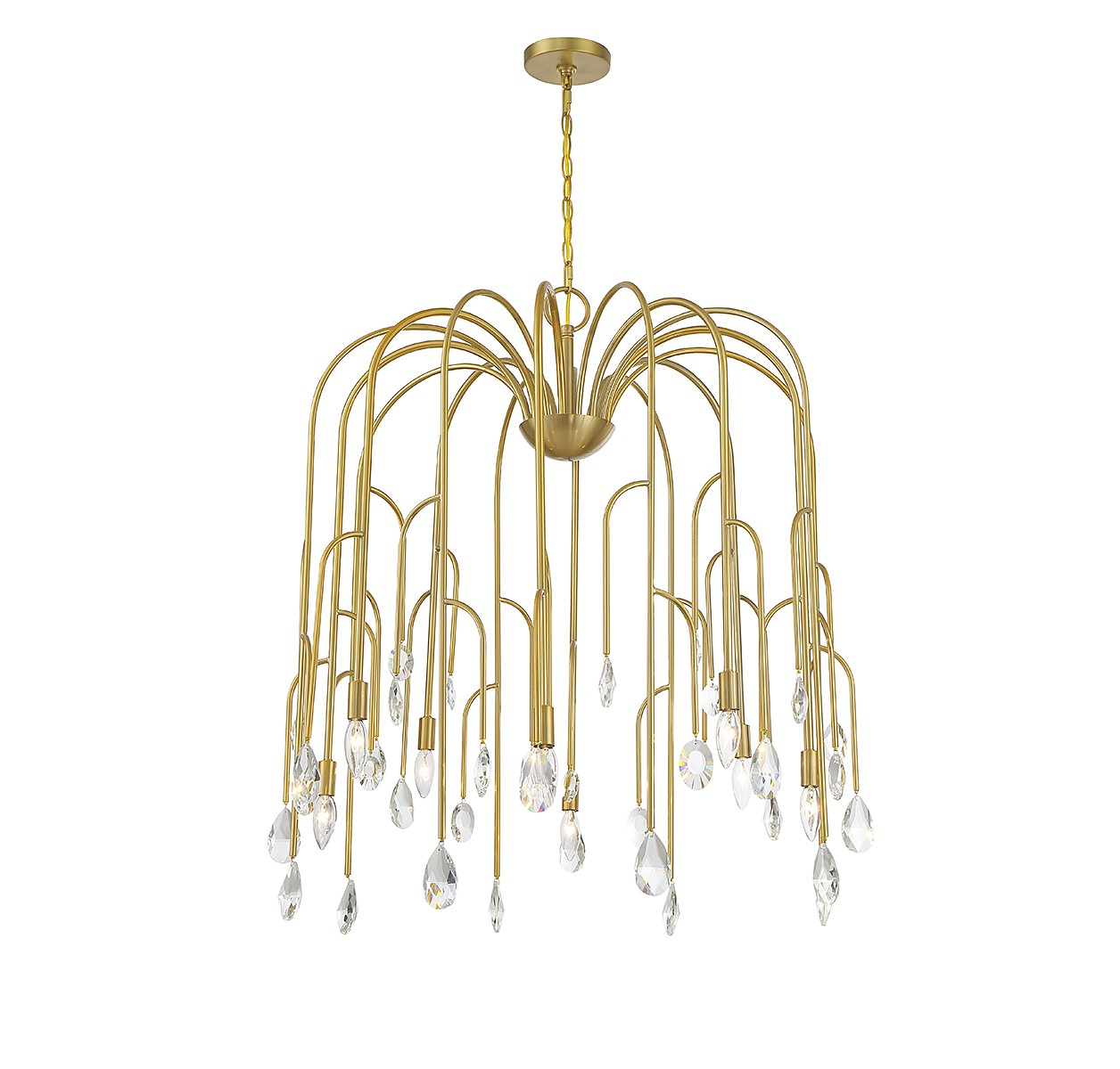 Savoy House - 1-6688-8-127 - Eight Light Chandelier - Anholt - Noble Brass