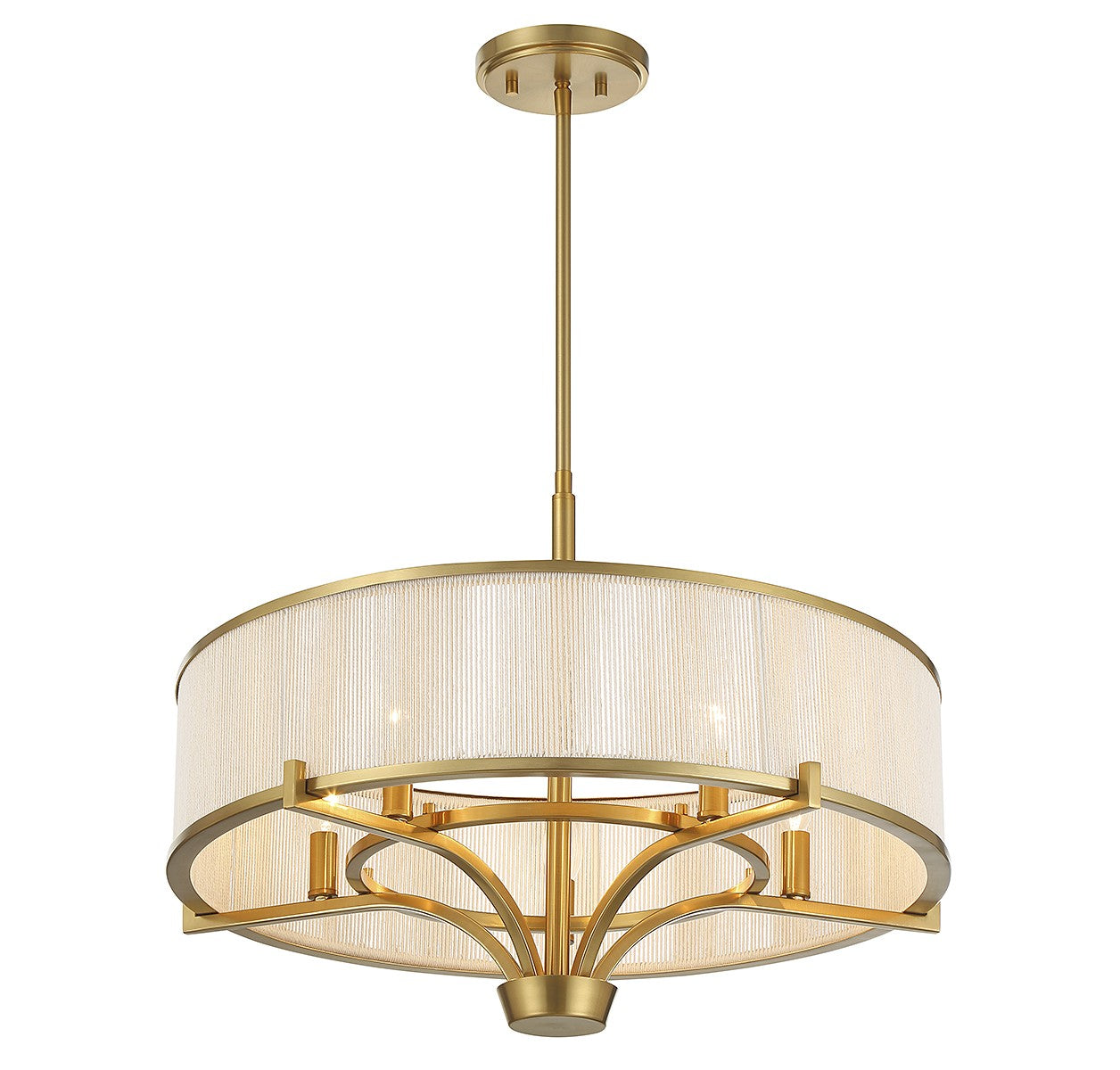 Savoy House - 1-7751-5-322 - Five Light Chandelier - Wynwood - Warm Brass