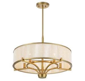 Savoy House - 1-7751-5-322 - Five Light Chandelier - Wynwood - Warm Brass