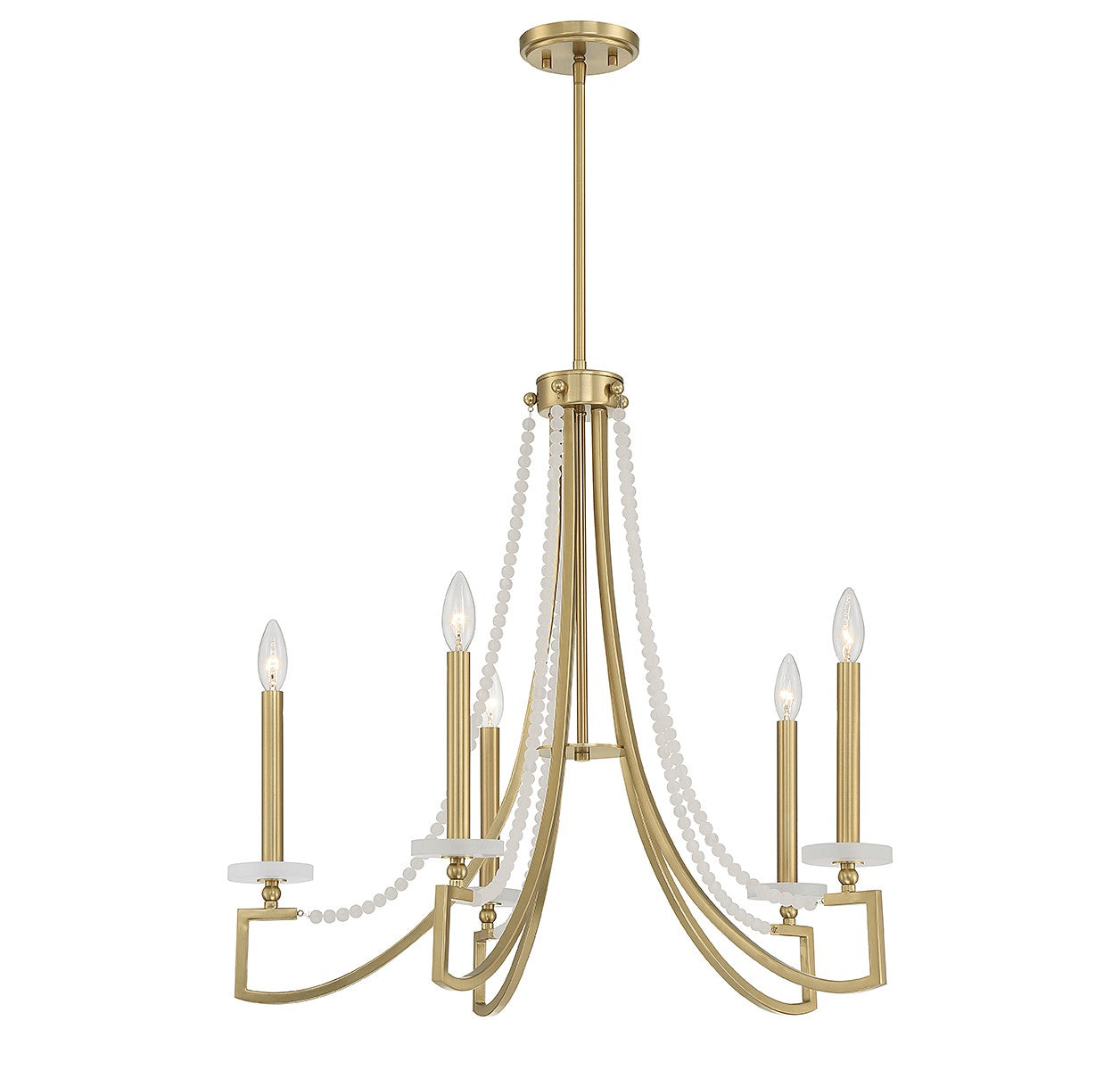 Savoy House - 1-8803-5-322 - Five Light Chandelier - Helen - Warm Brass