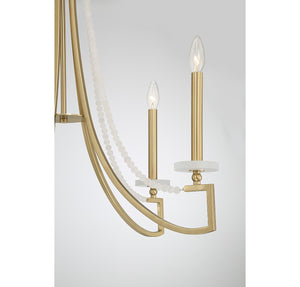 Savoy House - 1-8803-5-322 - Five Light Chandelier - Helen - Warm Brass