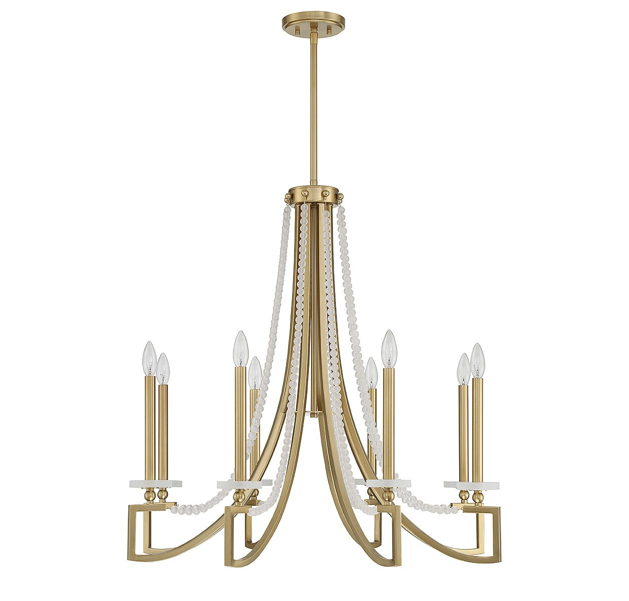 Savoy House - 1-8804-8-322 - Eight Light Chandelier - Helen - Warm Brass