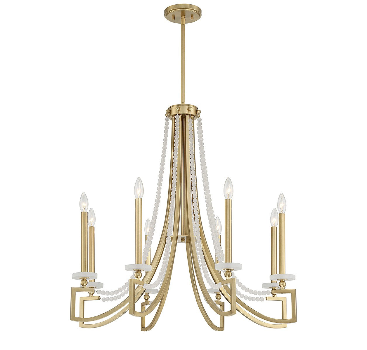 Savoy House - 1-8804-8-322 - Eight Light Chandelier - Helen - Warm Brass