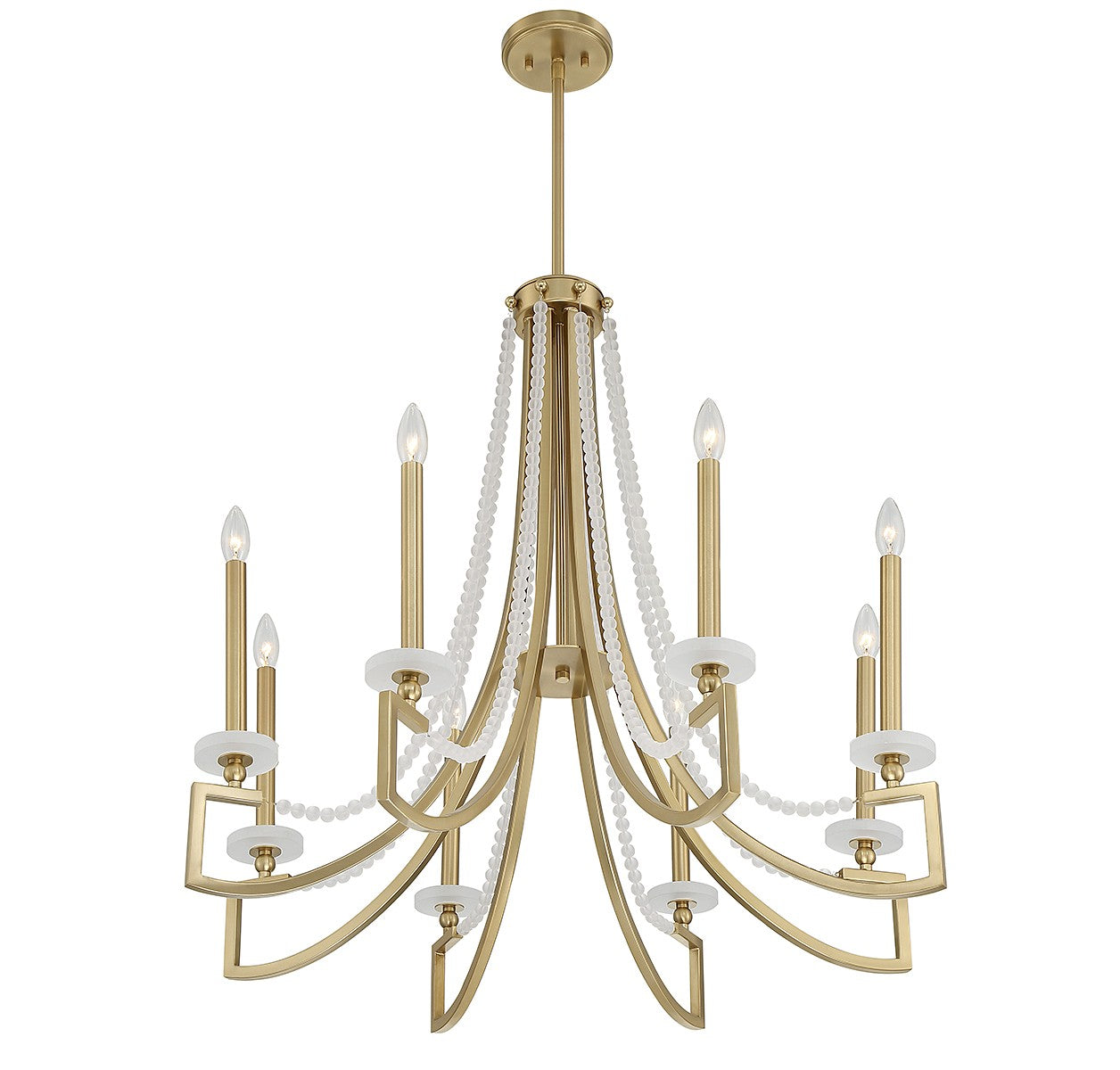 Savoy House - 1-8804-8-322 - Eight Light Chandelier - Helen - Warm Brass