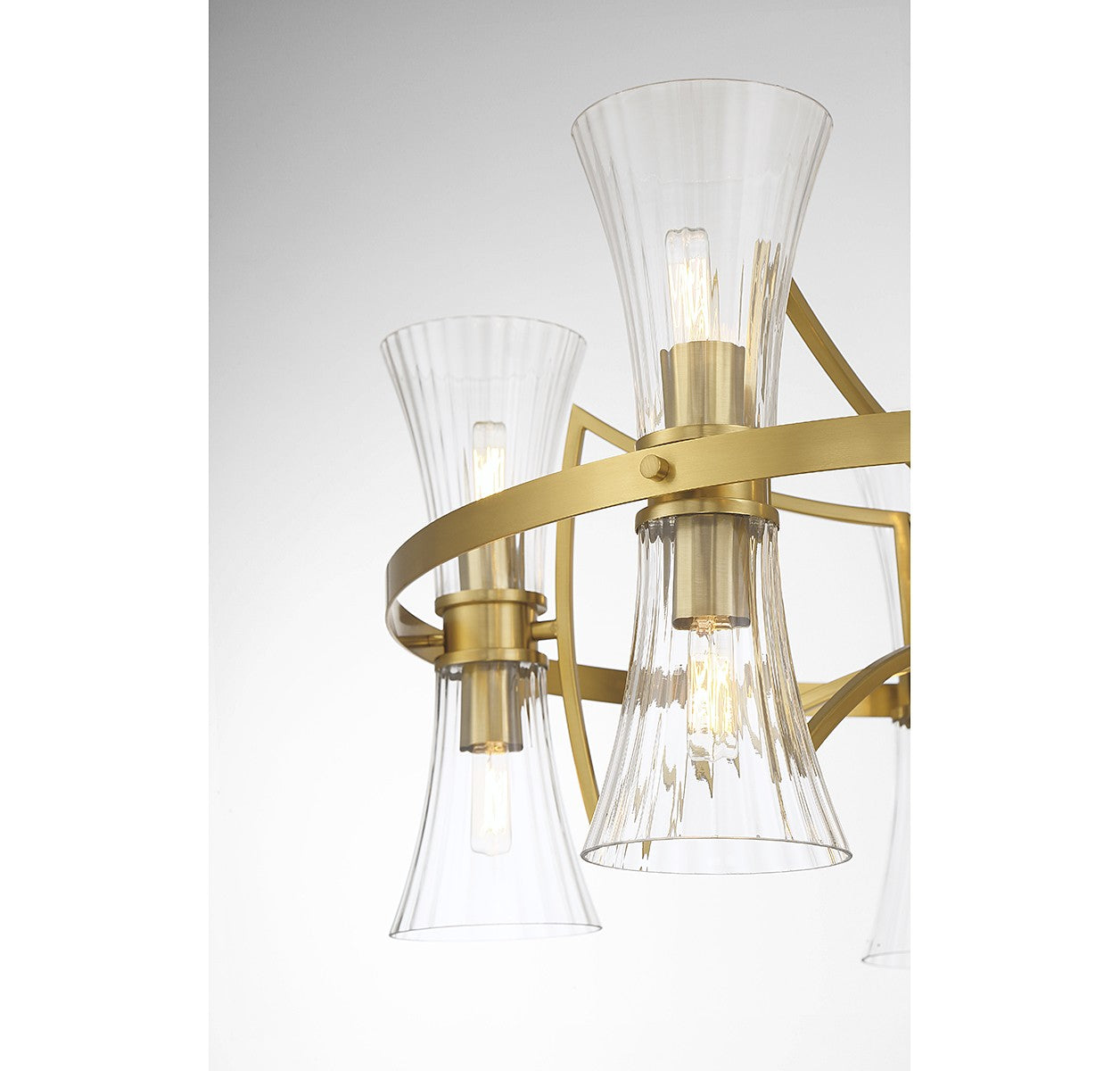 Savoy House - 1-9704-10-322 - Ten Light Chandelier - Bennington - Warm Brass