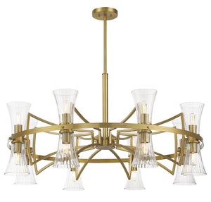 Savoy House - 1-9705-16-322 - 16 Light Chandelier - Bennington - Warm Brass