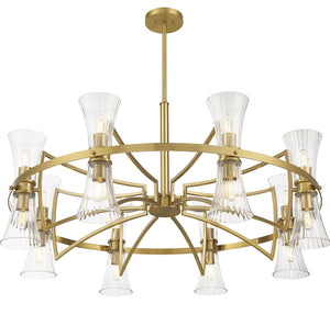 Savoy House - 1-9705-16-322 - 16 Light Chandelier - Bennington - Warm Brass