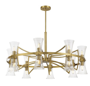 Savoy House - 1-9705-16-322 - 16 Light Chandelier - Bennington - Warm Brass