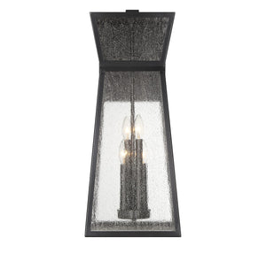 Savoy House - 5-637-BK - Four Light Outdoor Wall Lantern - Millford - Matte Black