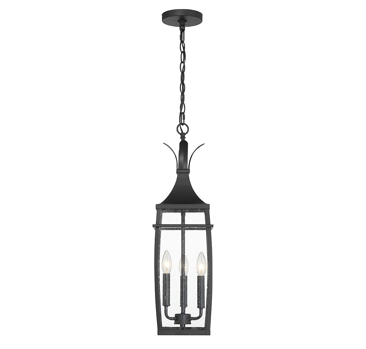 Savoy House - 5-763-BK - Three Light Outdoor Hanging Lantern - Montpelier - Matte Black