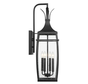 Savoy House - 5-764-BK - Four Light Outdoor Wall Lantern - Montpelier - Matte Black