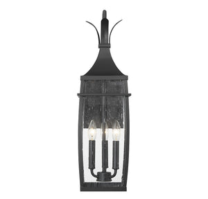 Savoy House - 5-765-BK - Three Light Outdoor Wall Lantern - Montpelier - Matte Black