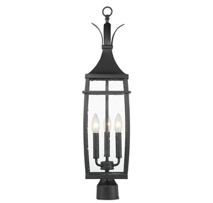 Savoy House - 5-769-BK - Three Light Outdoor Post Lantern - Montpelier - Matte Black