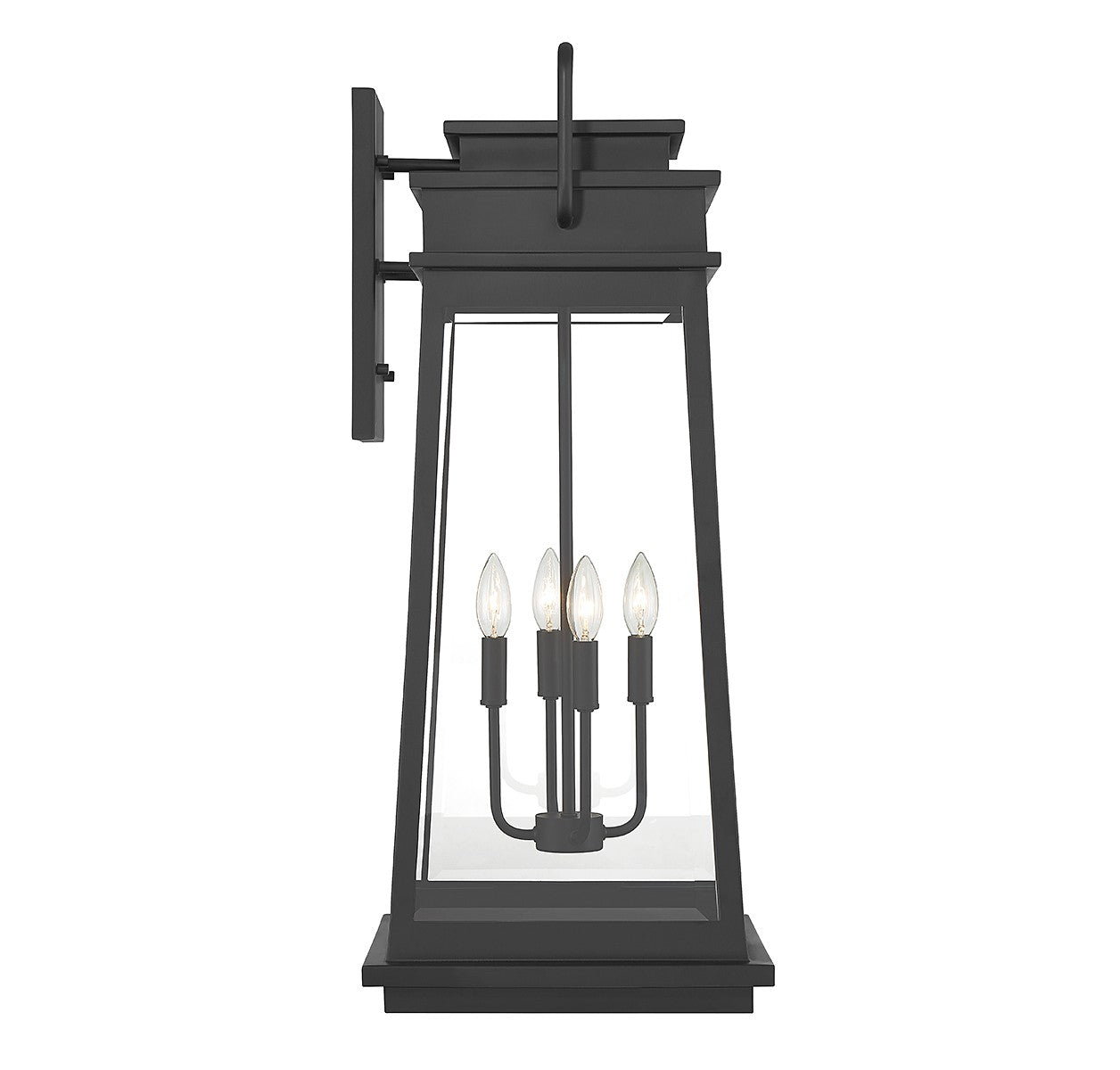 Savoy House - 5-815-BK - Four Light Outdoor Wall Lantern - Boone - Matte Black