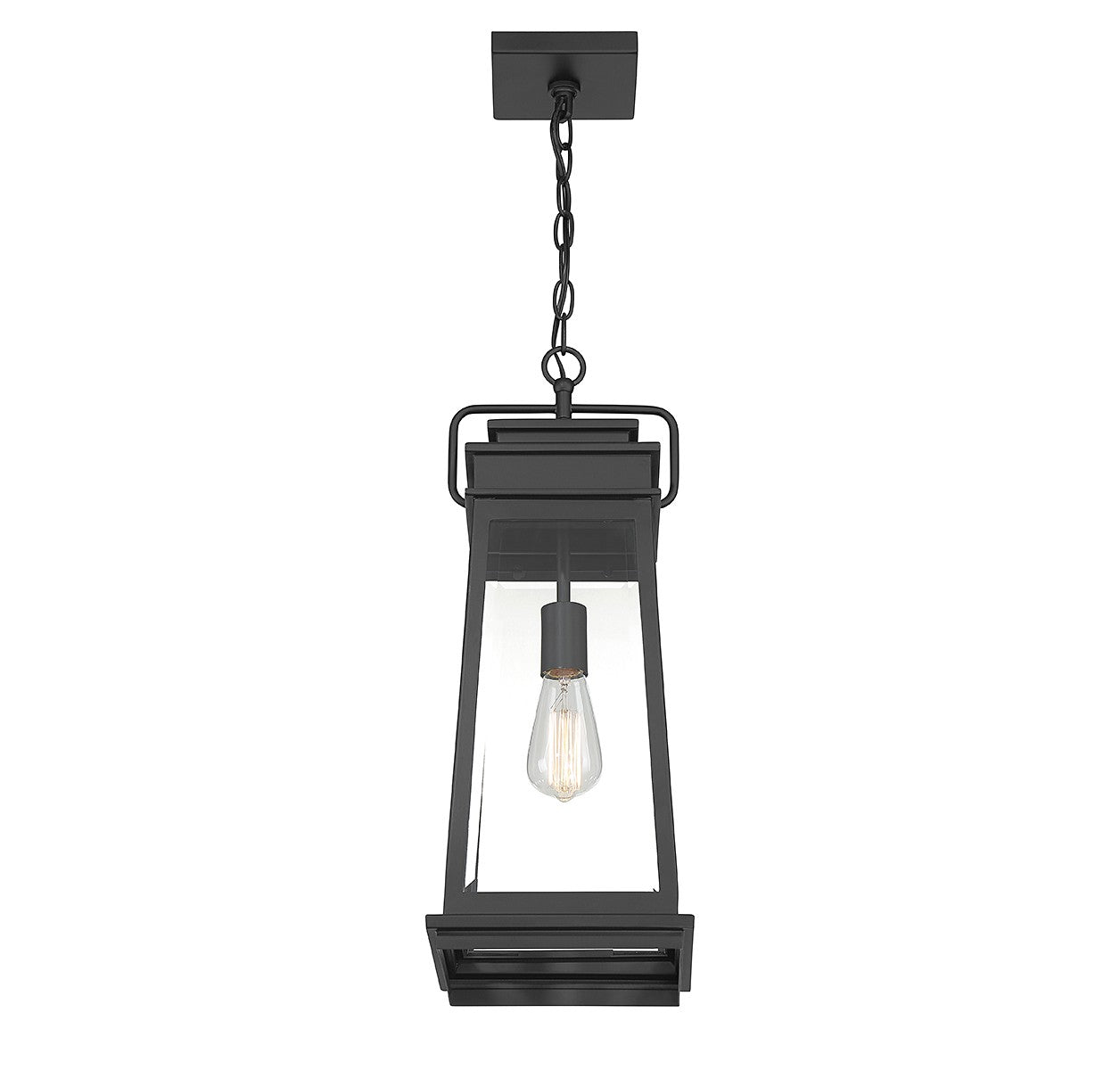 Savoy House - 5-816-BK - One Light Outdoor Hanging Lantern - Boone - Matte Black