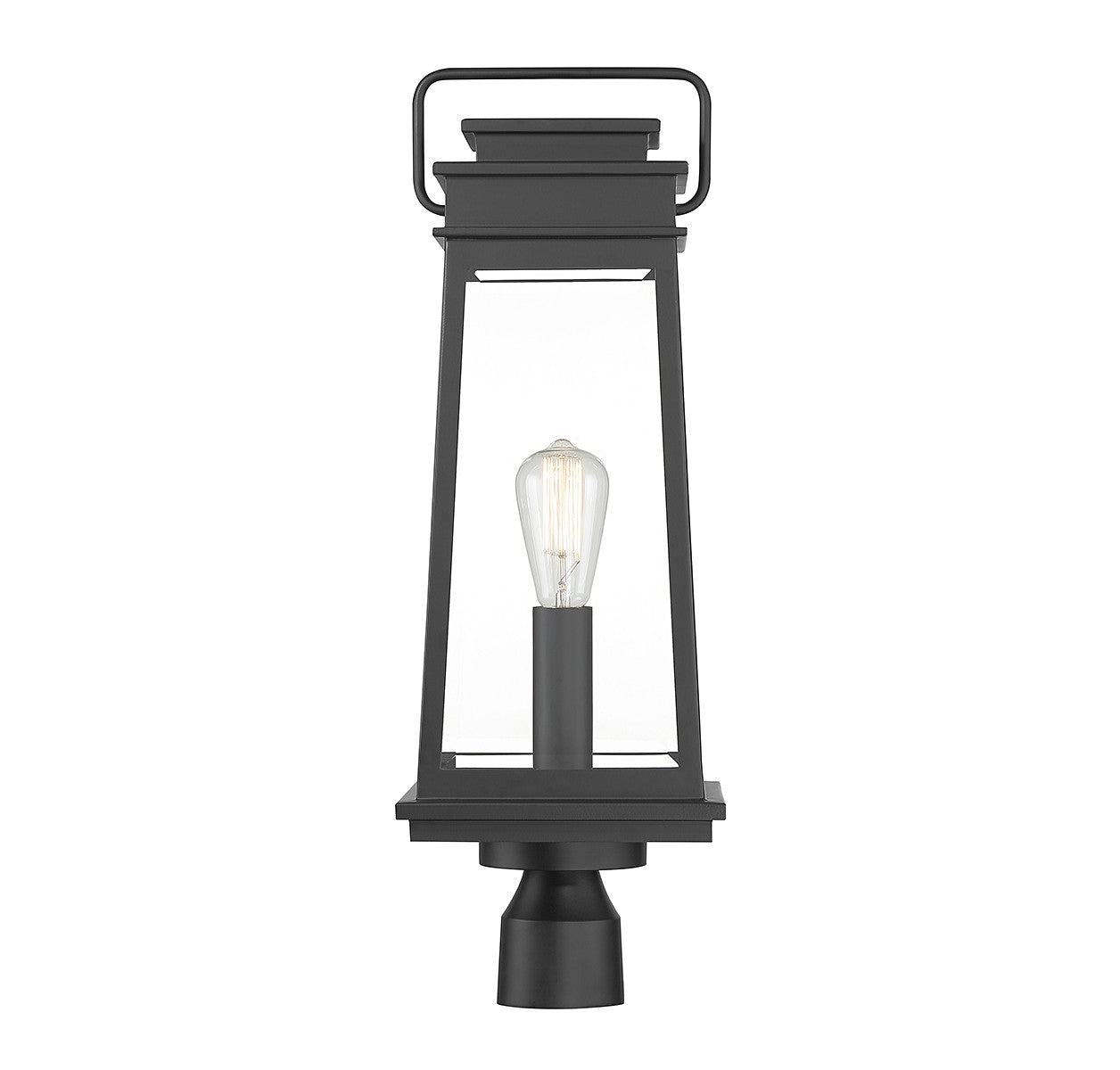 Savoy House - 5-817-BK - One Light Outdoor Post Lantern - Boone - Matte Black