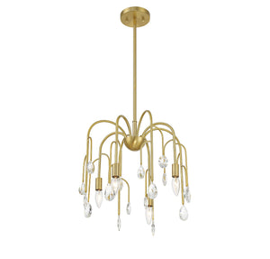 Savoy House - 6-6684-4-127 - Four Light Convertible Semi-Flush or Pendant - Anholt - Noble Brass