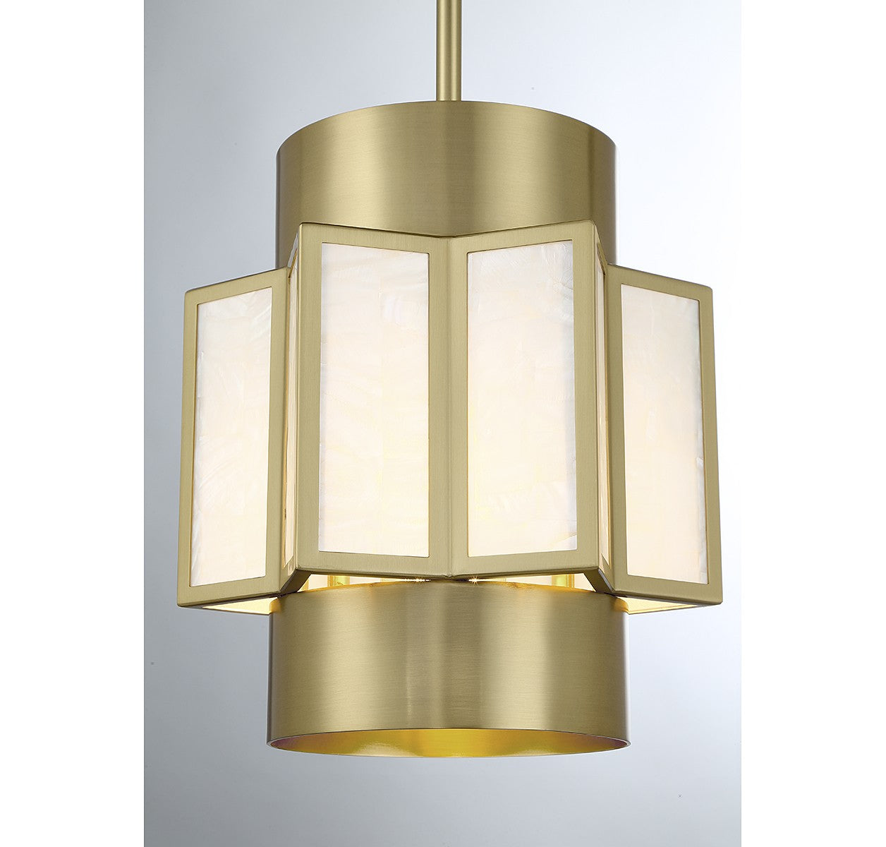 Savoy House - 7-3168-3-322 - Three Light Pendant - Gideon - Warm Brass