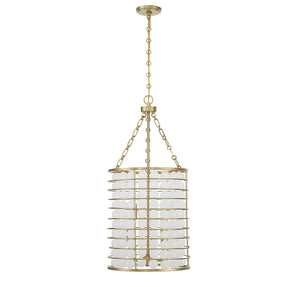 Savoy House - 7-3362-6-322 - Six Light Pendant - Byron - Warm Brass