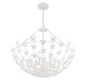 Savoy House - 7-4199-6-83 - Six Light Pendant - Birch - Bisque White