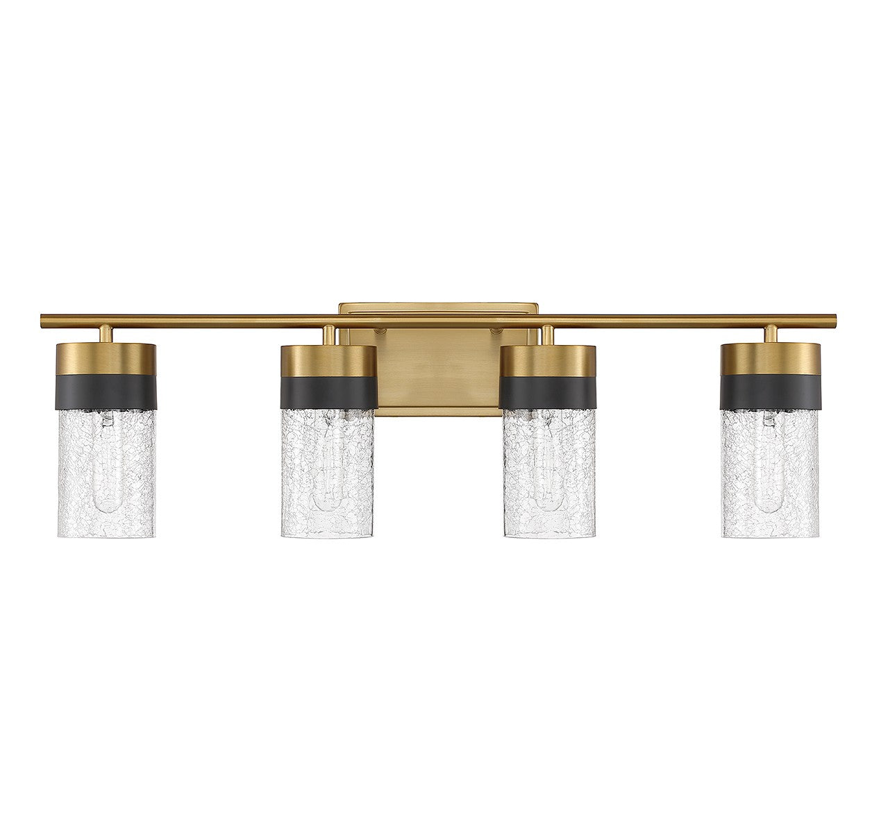 Savoy House - 8-3600-4-322 - Four Light Bathroom Vanity - Brickell - Warm Brass