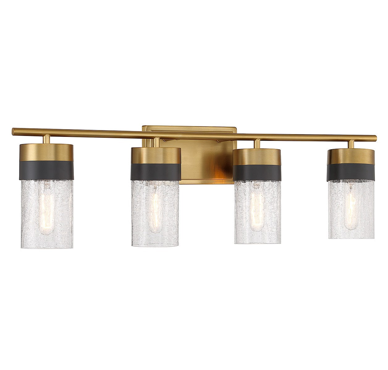 Savoy House - 8-3600-4-322 - Four Light Bathroom Vanity - Brickell - Warm Brass