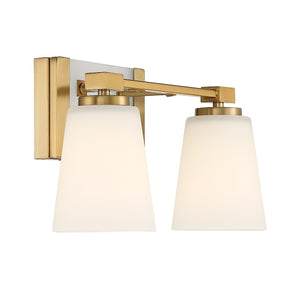 Savoy House - 8-6901-2-322 - Two Light Bathroom Vanity - Darby - Warm Brass