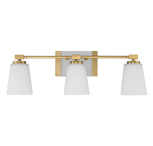 Savoy House - 8-6901-3-322 - Three Light Bathroom Vanity - Darby - Warm Brass