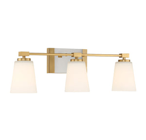 Savoy House - 8-6901-3-322 - Three Light Bathroom Vanity - Darby - Warm Brass