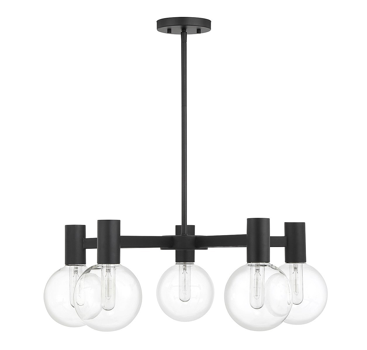 Savoy House - 1-3073-5-89 - Five Light Chandelier - Wright - Matte Black