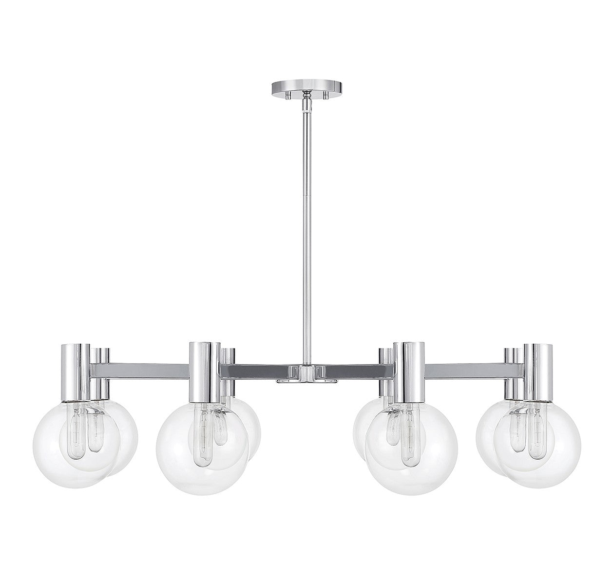 Savoy House - 1-3074-8-11 - Eight Light Chandelier - Wright - Chrome