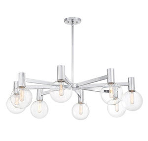 Savoy House - 1-3074-8-11 - Eight Light Chandelier - Wright - Chrome