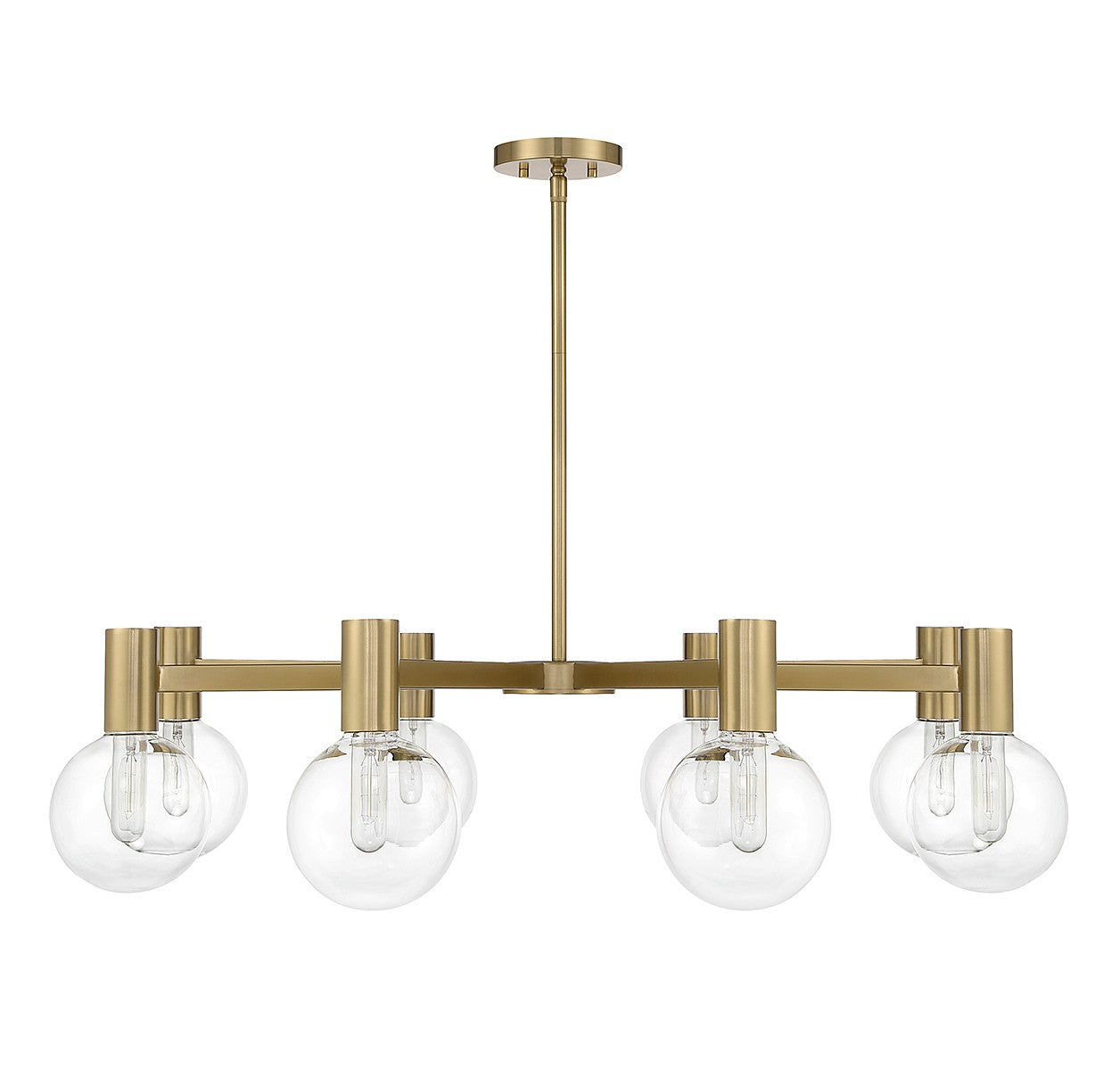 Savoy House - 1-3074-8-322 - Eight Light Chandelier - Wright - Warm Brass