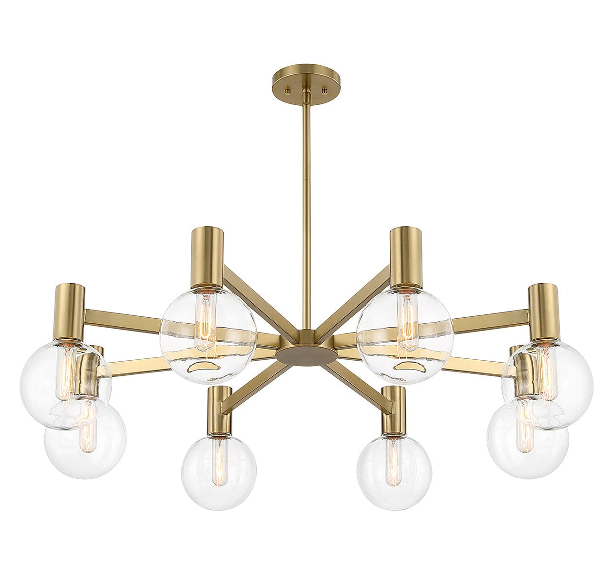 Savoy House - 1-3074-8-322 - Eight Light Chandelier - Wright - Warm Brass