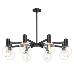 Savoy House - 1-3074-8-89 - Eight Light Chandelier - Wright - Matte Black