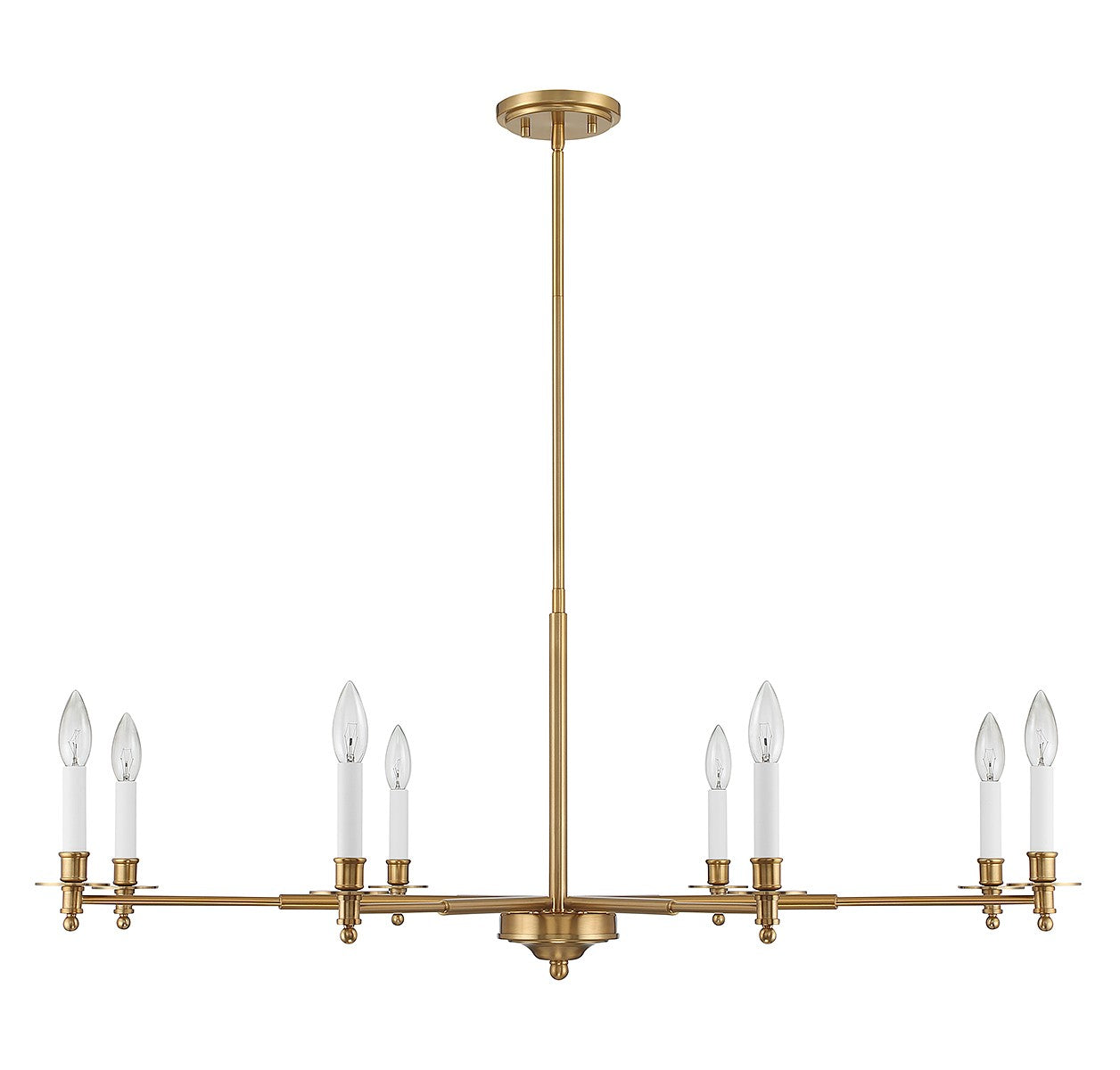 Savoy House - 1-4412-8-322 - Eight Light Chandelier - Jasmine - Warm Brass