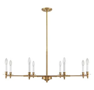 Savoy House - 1-4412-8-322 - Eight Light Chandelier - Jasmine - Warm Brass